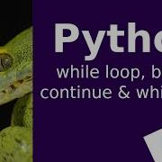 Python While Loop Break Continue And While Else