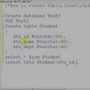 How To Create Table Insert Update Delete In SQL Server Very Easy Steps