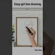 Easy Girl Line Drawing Using Python Turtle Shorts Creative Satisfyingart