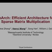 SpArch Efficient Architecture For Sparse Matrix Multiplication HPCA 2020