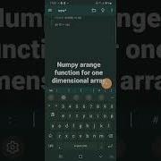 Numpy Arange Function For One Dimensional Array Python Basics Numpy Package