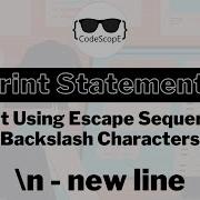 How To Print Using Escape Sequences N Java Print Statements Question 4