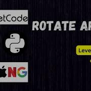 Rotate Array By K In Python In Telugu Leetcode 189 Leetcode Solutions By S Javahar Reddy