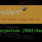 SQL Injection POST Search With BWAPP Web Security Tutorial