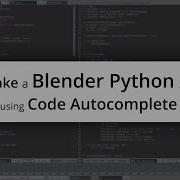 How To Make A Blender Python Addon Using Code Autocomplete