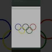 Draw Olympic Logo Using Python Turtle Shorts Shortvideo Short Python Pythonturtle