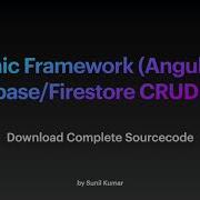 Ionic 5 Firebase CRUD App With Angular