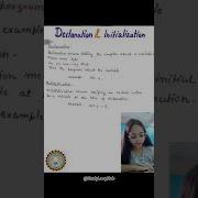 Declaration And Initialization In C Btechstudent Declaration Initialization Clanguage Pps Aktu