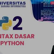Syntax Dasar Python 2 Dasar Pemrograman