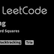 LeetCode 425 Word Squares