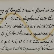 Numerical Solution Of Wave Equation Finite Difference Method Engineering Mathematics Paul Aademy