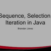 Sequence Selection Iteration In Java