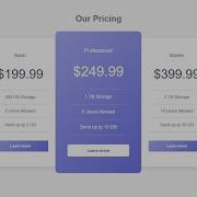 How To Create A Pricing Plan Table In HTML And CSS Our Pricing Table Using HTML And CSS 2022