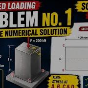 Combined Loading Problem No 1 Eccentric Loading Numerical Solution