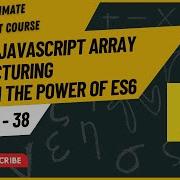 JavaScript Array Destructuring Destructuring In JavaScript Hindi Urdu JavaScript Tutorial 38