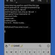 QPython 3L Coding A Game On Android Phone