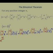 The Binomial Theorem Using Combination