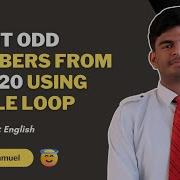 Program To Print Odd Numbers From 1 To 20 Using While Loop CodeWithAngel