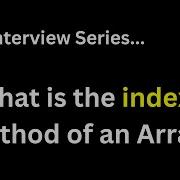 JavaScript Interview Q What Is The IndexOf Method Of An Array