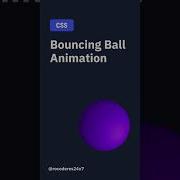 Bouncing Ball Animation HTML CSS Html Css Shorts