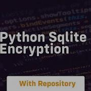 Python Sqlite Encryption
