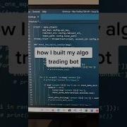 How I Built My Algo Trading Bot Algotrading Tradingbot Stockmarket Finance
