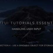 SwiftUI Handling User Input Section 4 Use A Bindable Object For Storage Xcode 11