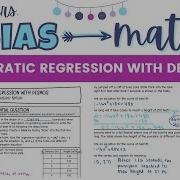 How To Do Quadratic Regression With Desmos Graphing Calculator Algebra 1 Lesson