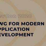 DWG For Modern Application Development
