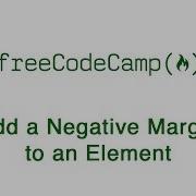 Basic CSS Add A Negative Margin To An Element FreeCodeCamp