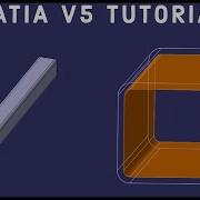 CATIA V5 Tutorial 23 Square Tubing Beginner