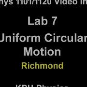 07 Uniform Circular Motion RICHMOND