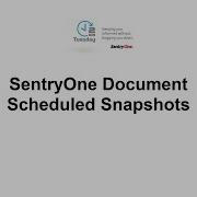SentryOne Document Scheduled Snapshots