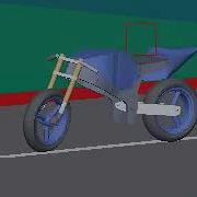 Computer Animation Demonstrating Motorcycle Weave