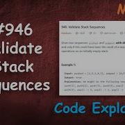 Validate Stack Sequences Live Coding With Explanation Leetcode 946