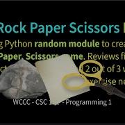 11 Rock Paper Scissors Python Pt1