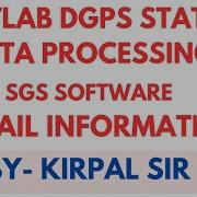Satlab Dgps Static Data Processing I How To Process Static Data In Satlab Dgps I Satlab SGS Software