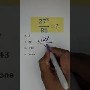 Exponent Math With 27 And 81