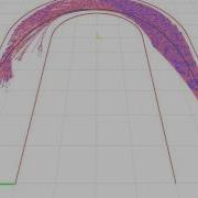 RRT Algorithm On A Race Car 180 Degree Turn