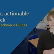 Giving Specific Actionable Feedback Help Students Move Learning Forward