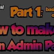 Roblox Studio How To Make An Admin Panel Part 1 Basic Admins Only Ui New Version Out