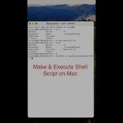 Создание и выполнение файла сценария оболочки на Mac