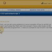 CSS Styling A Flash Dynamic Website Actionscript 3 0 Html Text Tutorial