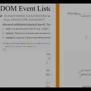 Module 2 Part 4 DOM Event Listener Example Program Full Stack Development BIS601