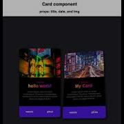 Card Component With Reactjs And Styled Components
