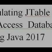 Populate JTable From Ms Access DataBase Using JAVA 2017