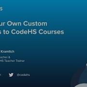 Adding Custom Quizzes To CodeHS Courses With Teacher Trainer Chip Kramlich