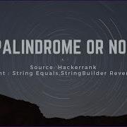 Java Tutorials Palindrome Program