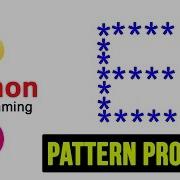 Python Pattern Programs Printing Stars In E Shape