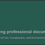 Preparing Professional Documents